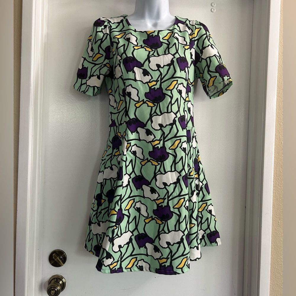 Toi et Moi Floral Avant Garde Retro Dress Size S/M